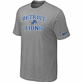 Detroit Lions Heart & Soul Light grey T-Shirt,baseball caps,new era cap wholesale,wholesale hats