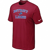 Detroit Lions Heart & Soul Red T-Shirt,baseball caps,new era cap wholesale,wholesale hats