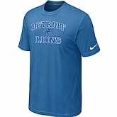 Detroit Lions Heart & Soul light Blue T-Shirt,baseball caps,new era cap wholesale,wholesale hats