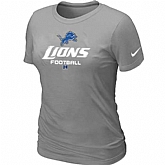 Detroit Lions L.Grey Women's Critical Victory T-Shirt,baseball caps,new era cap wholesale,wholesale hats
