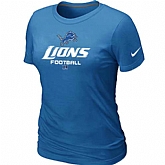 Detroit Lions L.blue Women's Critical Victory T-Shirt,baseball caps,new era cap wholesale,wholesale hats