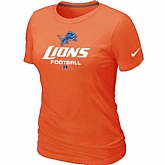 Detroit Lions Orange Women's Critical Victory T-Shirt,baseball caps,new era cap wholesale,wholesale hats