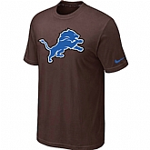 Detroit Lions Sideline Legend Authentic Logo T-Shirt Brown,baseball caps,new era cap wholesale,wholesale hats