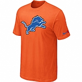 Detroit Lions Sideline Legend Authentic Logo T-Shirt Orange,baseball caps,new era cap wholesale,wholesale hats