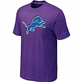 Detroit Lions Sideline Legend Authentic Logo T-Shirt Purple,baseball caps,new era cap wholesale,wholesale hats