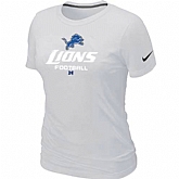 Detroit Lions White Women's Critical Victory T-Shirt,baseball caps,new era cap wholesale,wholesale hats