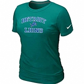 Detroit Lions Women's Heart & Soul L.Green T-Shirt,baseball caps,new era cap wholesale,wholesale hats