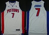 Detroit Pistons #7 Brandon Jennings Revolution 30 Swingman White Jerseys,baseball caps,new era cap wholesale,wholesale hats