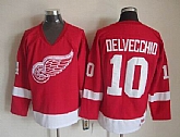 Detroit Red Wings #10 Delvecchio Red Jerseys,baseball caps,new era cap wholesale,wholesale hats