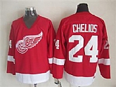 Detroit Red Wings #24 Chelios Red Jerseys,baseball caps,new era cap wholesale,wholesale hats