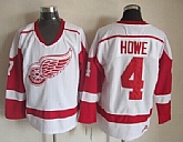 Detroit Red Wings #4 Howe White Jerseys,baseball caps,new era cap wholesale,wholesale hats