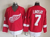 Detroit Red Wings #7 Lindsay Red Jerseys,baseball caps,new era cap wholesale,wholesale hats