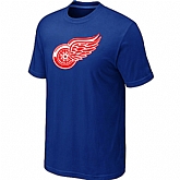 Detroit Red Wings Big & Tall Logo Blue T-Shirt,baseball caps,new era cap wholesale,wholesale hats