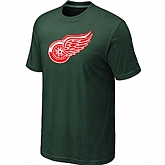 Detroit Red Wings Big & Tall Logo D.Green T-Shirt,baseball caps,new era cap wholesale,wholesale hats