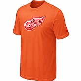 Detroit Red Wings Big & Tall Logo Orange T-Shirt,baseball caps,new era cap wholesale,wholesale hats