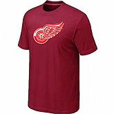 Detroit Red Wings Big & Tall Logo Red T-Shirt,baseball caps,new era cap wholesale,wholesale hats