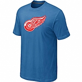 Detroit Red Wings Big & Tall Logo light Blue T-Shirt,baseball caps,new era cap wholesale,wholesale hats