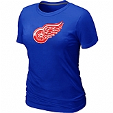 Detroit Red Wings Big & Tall Women's Logo Blue T-Shirt,baseball caps,new era cap wholesale,wholesale hats