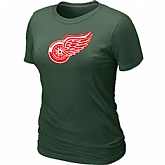 Detroit Red Wings Big & Tall Women's Logo D.Green T-Shirt,baseball caps,new era cap wholesale,wholesale hats
