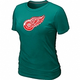 Detroit Red Wings Big & Tall Women's Logo L.Green T-Shirt,baseball caps,new era cap wholesale,wholesale hats