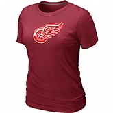 Detroit Red Wings Big & Tall Women's Logo Red T-Shirt,baseball caps,new era cap wholesale,wholesale hats