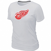 Detroit Red Wings Big & Tall Women's Logo White T-Shirt,baseball caps,new era cap wholesale,wholesale hats