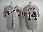 Detroit Tigers #14 Jackson Grey Jerseys,baseball caps,new era cap wholesale,wholesale hats