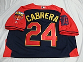 Detroit Tigers #24 Miguel Cabrera 2014 All Star Red Jerseys Detail,baseball caps,new era cap wholesale,wholesale hats