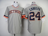 Detroit Tigers #24 Miguel Cabrera Gray 1984 Throwback Jerseys,baseball caps,new era cap wholesale,wholesale hats