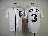Detroit Tigers #3 Ian Kinsler White Jerseys,baseball caps,new era cap wholesale,wholesale hats