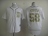 Detroit Tigers #58 FISTER White 2013 USMC Home Cool Base Jerseys,baseball caps,new era cap wholesale,wholesale hats