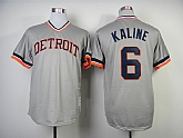 Detroit Tigers #6 Al Kaline Gray 1984 Throwback Jerseys,baseball caps,new era cap wholesale,wholesale hats