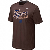 Detroit Tigers 2014 Home Practice T-Shirt - Brown,baseball caps,new era cap wholesale,wholesale hats
