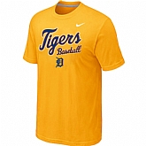 Detroit Tigers 2014 Home Practice T-Shirt - Yellow,baseball caps,new era cap wholesale,wholesale hats