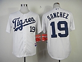 Detroit Tigers Authentic #19 Sanchez White Jerseys,baseball caps,new era cap wholesale,wholesale hats