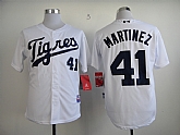 Detroit Tigers Authentic #41 Martinez White Jerseys,baseball caps,new era cap wholesale,wholesale hats