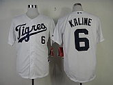 Detroit Tigers Authentic #6 Al Kaline White Jerseys,baseball caps,new era cap wholesale,wholesale hats
