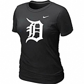 Detroit Tigers Heathered Black Nike Women's Blended T-Shirt,baseball caps,new era cap wholesale,wholesale hats