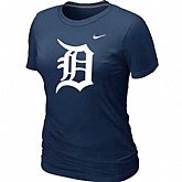 Detroit Tigers Heathered D.Blue Nike Women's Blended T-Shirt,baseball caps,new era cap wholesale,wholesale hats