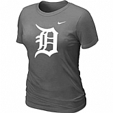Detroit Tigers Heathered D.Grey Nike Women's Blended T-Shirt,baseball caps,new era cap wholesale,wholesale hats
