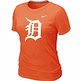 Detroit Tigers Heathered Orange Nike Women's Blended T-Shirt,baseball caps,new era cap wholesale,wholesale hats