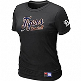 Detroit Tigers Nike Women's Black Short Sleeve Practice T-Shirt,baseball caps,new era cap wholesale,wholesale hats