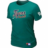 Detroit Tigers Nike Women's L.Green Short Sleeve Practice T-Shirt,baseball caps,new era cap wholesale,wholesale hats