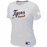 Detroit Tigers Nike Women's White Short Sleeve Practice T-Shirt,baseball caps,new era cap wholesale,wholesale hats