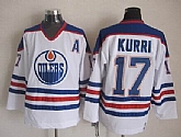 Edmonton Oilers #17 Kurri CCM Throwback White Jerseys,baseball caps,new era cap wholesale,wholesale hats