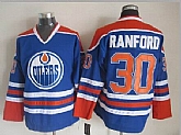 Edmonton Oilers #30 Ranford Blue Jerseys,baseball caps,new era cap wholesale,wholesale hats