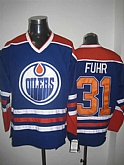Edmonton Oilers #31 Fuhr CCM Throwback Blue Jerseys,baseball caps,new era cap wholesale,wholesale hats