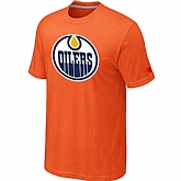 Edmonton Oilers Big & Tall Logo Orange T-Shirt,baseball caps,new era cap wholesale,wholesale hats