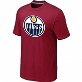 Edmonton Oilers Big & Tall Logo Red T-Shirt,baseball caps,new era cap wholesale,wholesale hats