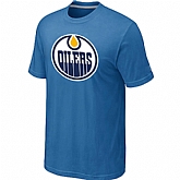 Edmonton Oilers Big & Tall Logo light Blue T-Shirt,baseball caps,new era cap wholesale,wholesale hats